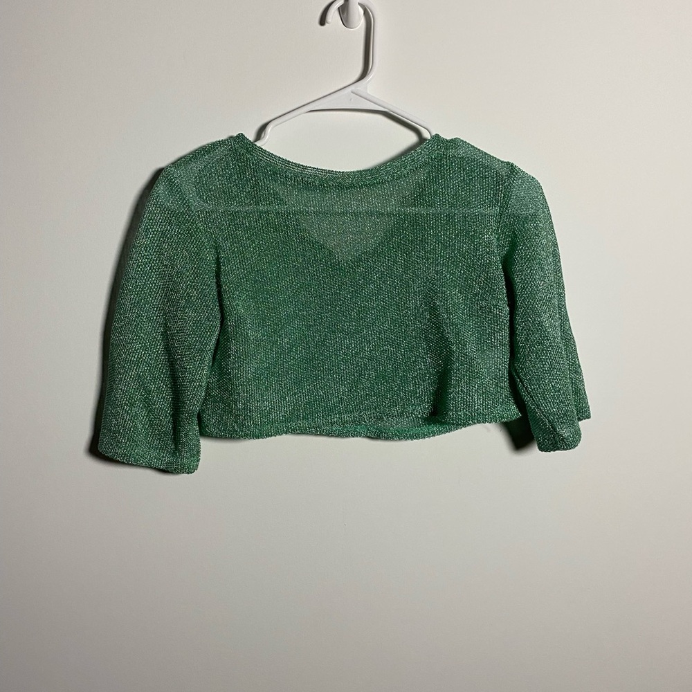 Carlucci Green Meshed Cropped